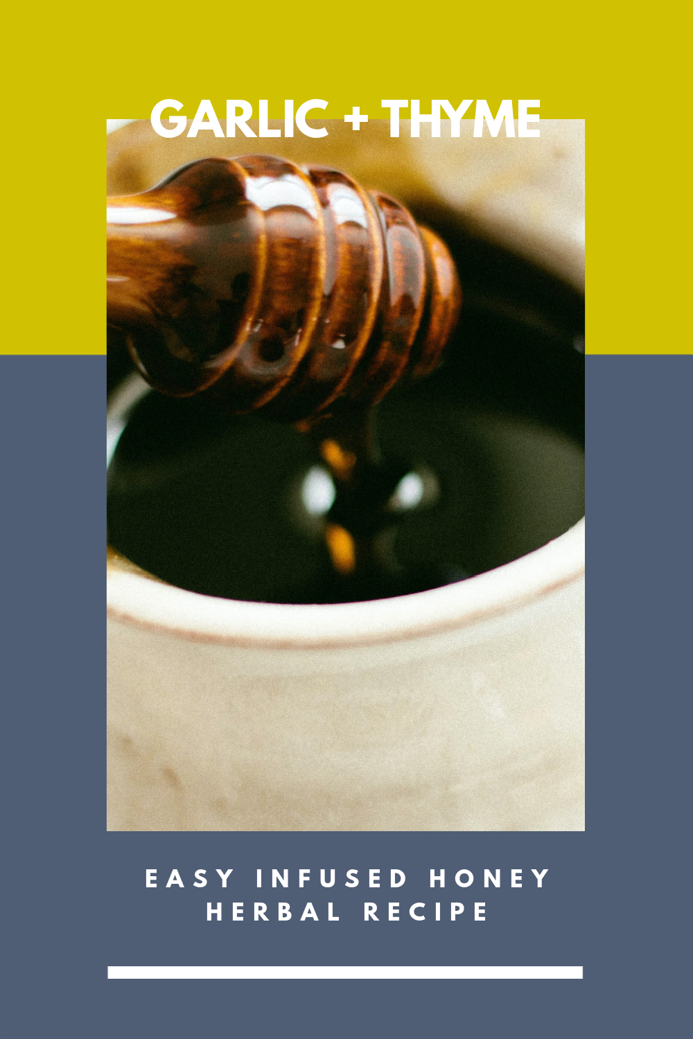 Easy thyme and garlic infused honey recipe indie herbalist