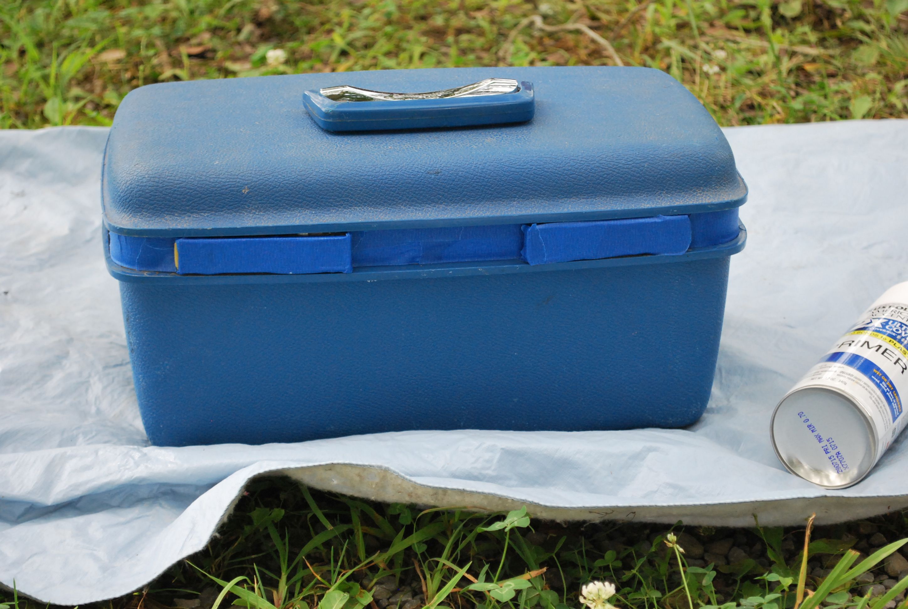 Vintage luggage ready to paint