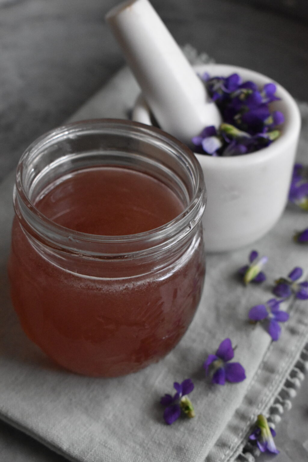 Quick and easy violet syrup tutorial indie herbalist