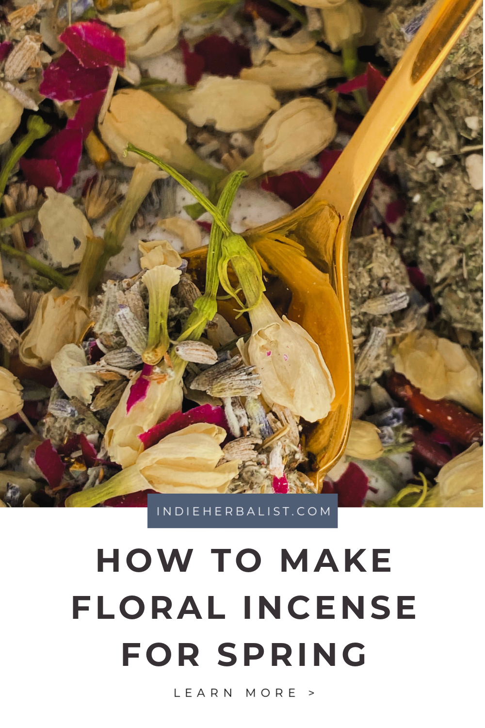 DIY incense for spring | indie herbalist